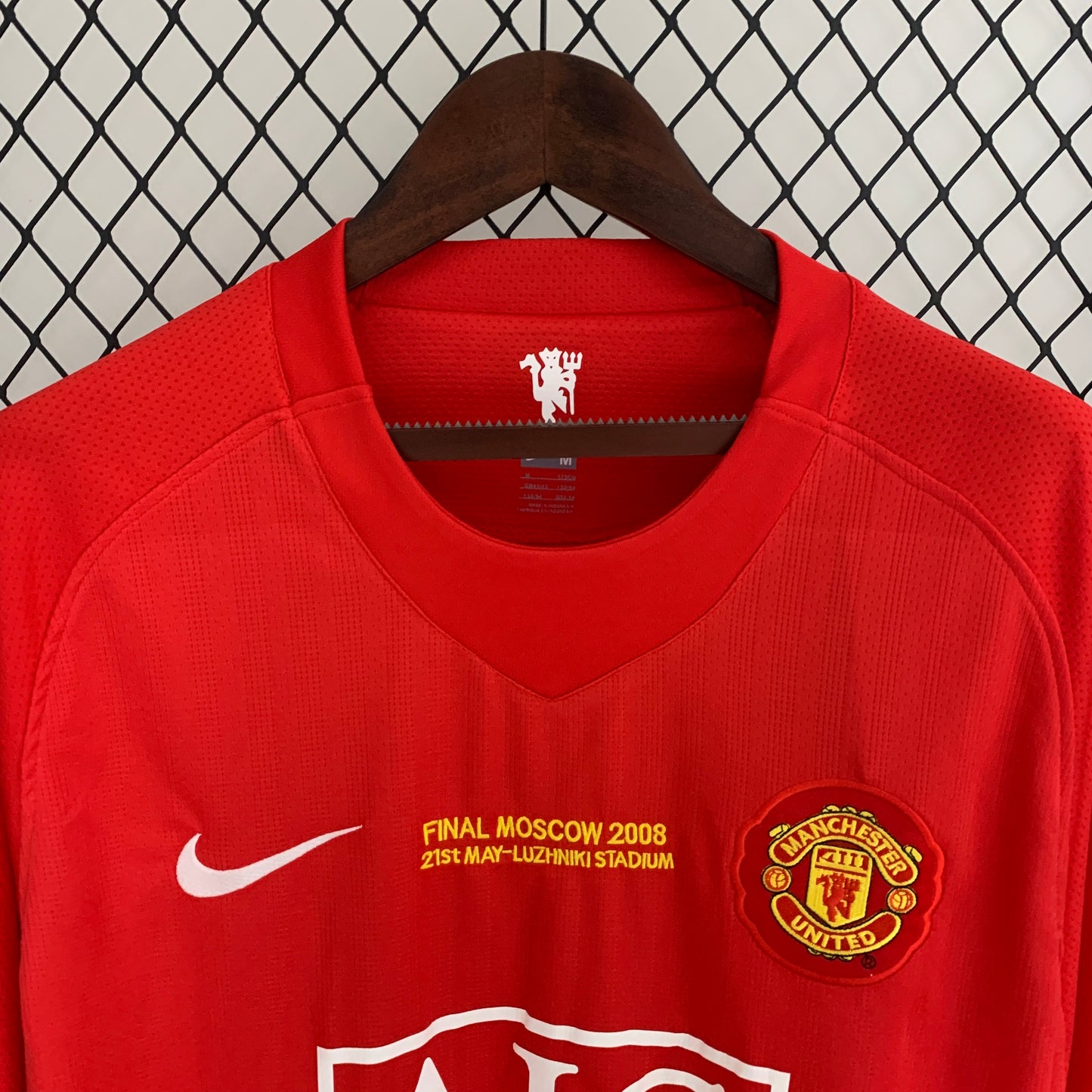 MANCHESTER UNITED I 07/08 CHAMPIONS FINAL (RETRO) MANGA LARGA