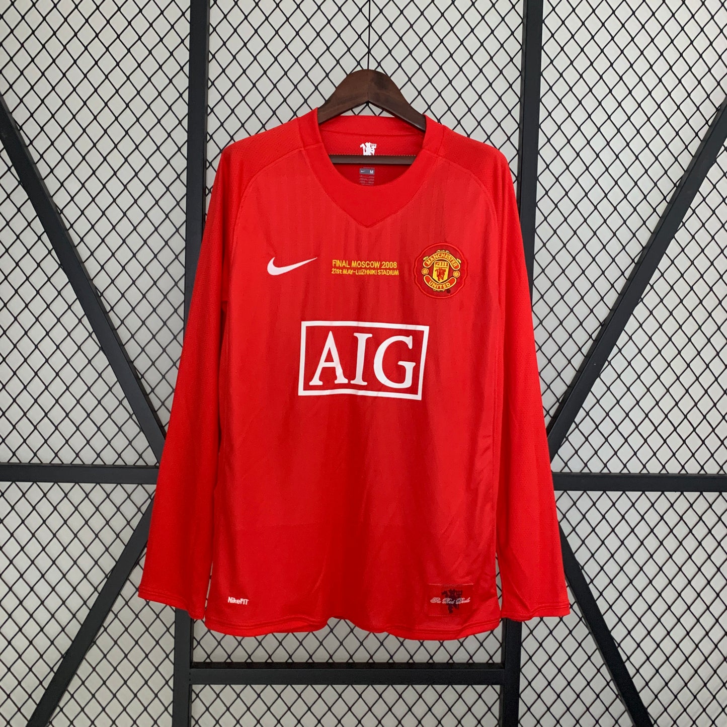 MANCHESTER UNITED I 07/08 CHAMPIONS FINAL (RETRO) MANGA LARGA